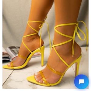 lace up Strappy heels